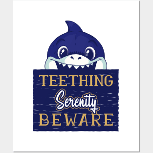 Serenity - Funny Kids Shark - Personalized Gift Idea - Bambini Posters and Art
